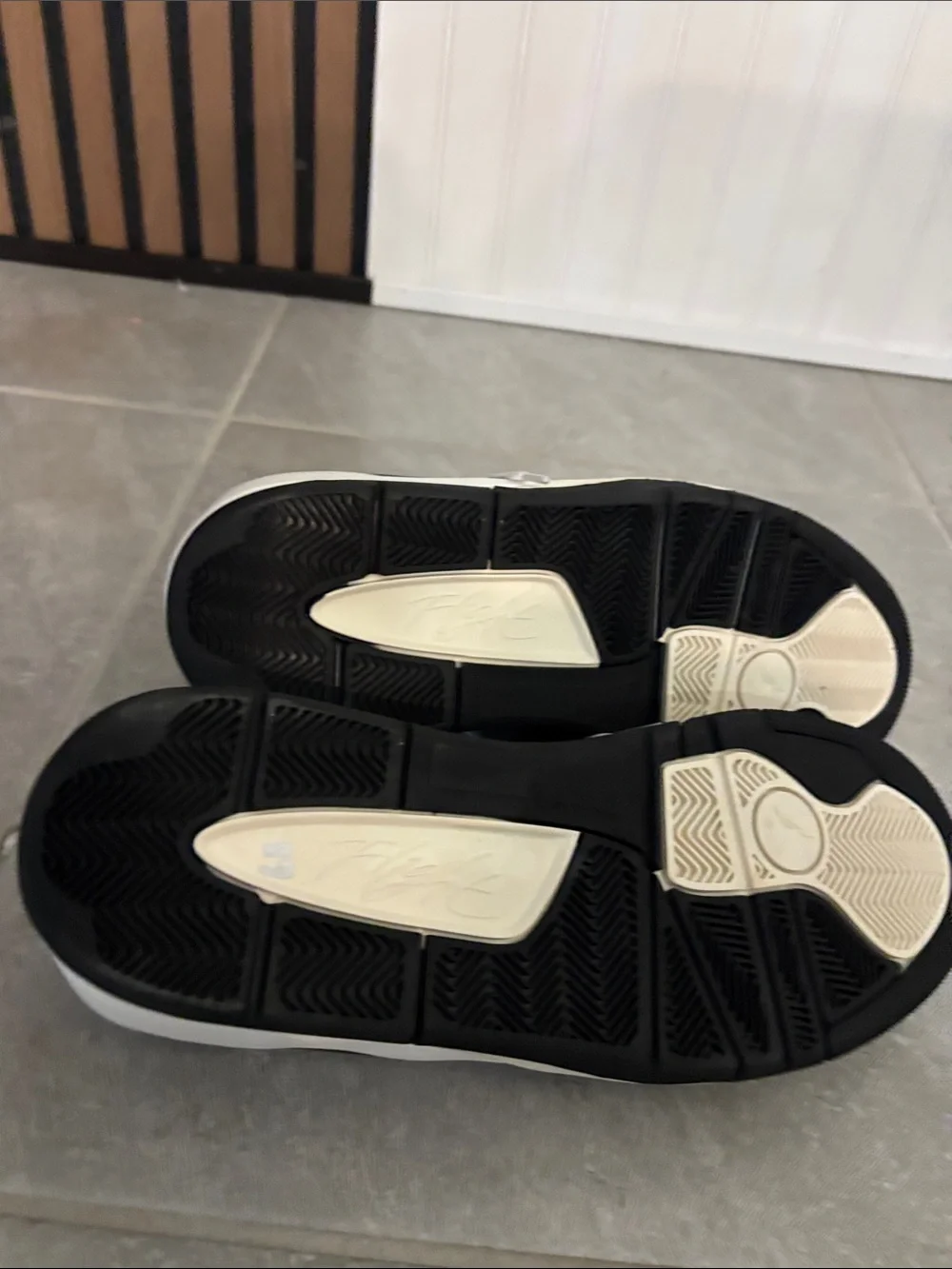Jordan Low-Top Sneakers in White and Black
